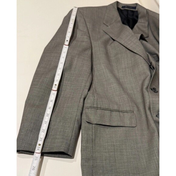 Ralph Lauren Mens Gray 3 Button Front Suit Jacket Pure New Wool Size 46R - Picture 13 of 13